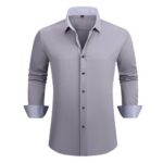 Solid-colored shirt 2-761 Contrast-Color Shirt