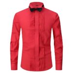 Solid-colored shirt H-550 Buttonless Formal Shirt