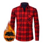 Plaid shirt BN17 Fleece-Lined Plaid Shirt