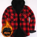 Hooded Shirt JM319 Hooded Fleece-Lined Shirt Jacket