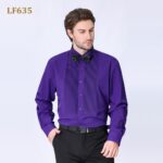 Solid-colored shirt LF631 Button-Down Formal Dress Shirt