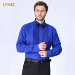 Solid-colored shirt LF631 Button-Down Formal Dress Shirt