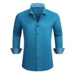 Solid-colored shirt 2-761 Contrast-Color Shirt