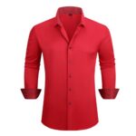 Solid-colored shirt 2-761 Contrast-Color Shirt