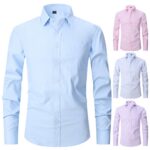 Solid-colored shirt H-8868