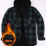 Hooded Shirt JM319 Hooded Fleece-Lined Shirt Jacket