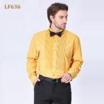 Solid-colored shirt LF631 Button-Down Formal Dress Shirt