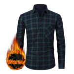 Plaid shirt BN17 Fleece-Lined Plaid Shirt