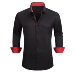 Solid-colored shirt 2-761 Contrast-Color Shirt