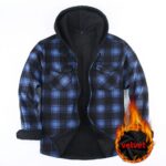 Hooded Shirt JM319 Hooded Fleece-Lined Shirt Jacket