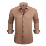 Solid-colored shirt 2-761 Contrast-Color Shirt