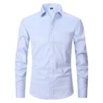 Solid-colored shirt H-8868