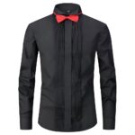 Solid-colored shirt H-550 Buttonless Formal Shirt